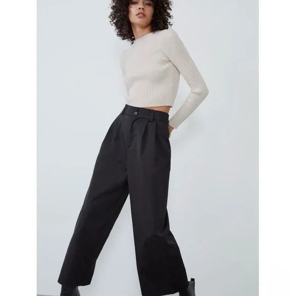 ZARA TECHNICAL FABRIC TROUSERS - Picture 6 of 6